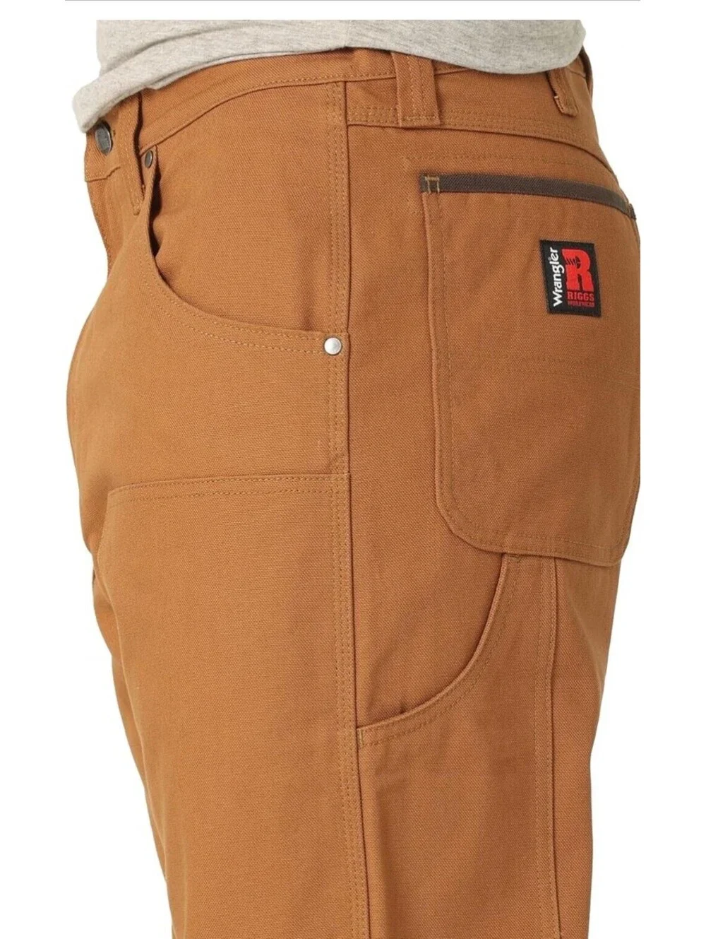 Wrangler Riggs Workwear Men's Relaxed Fit Utility Pant Size 46x34 Rubber (Rust)